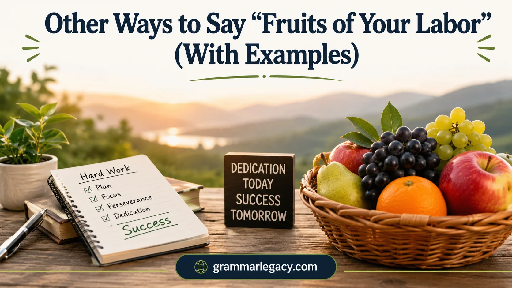 Other Ways to Say “Fruits of Your Labor” (With Examples)