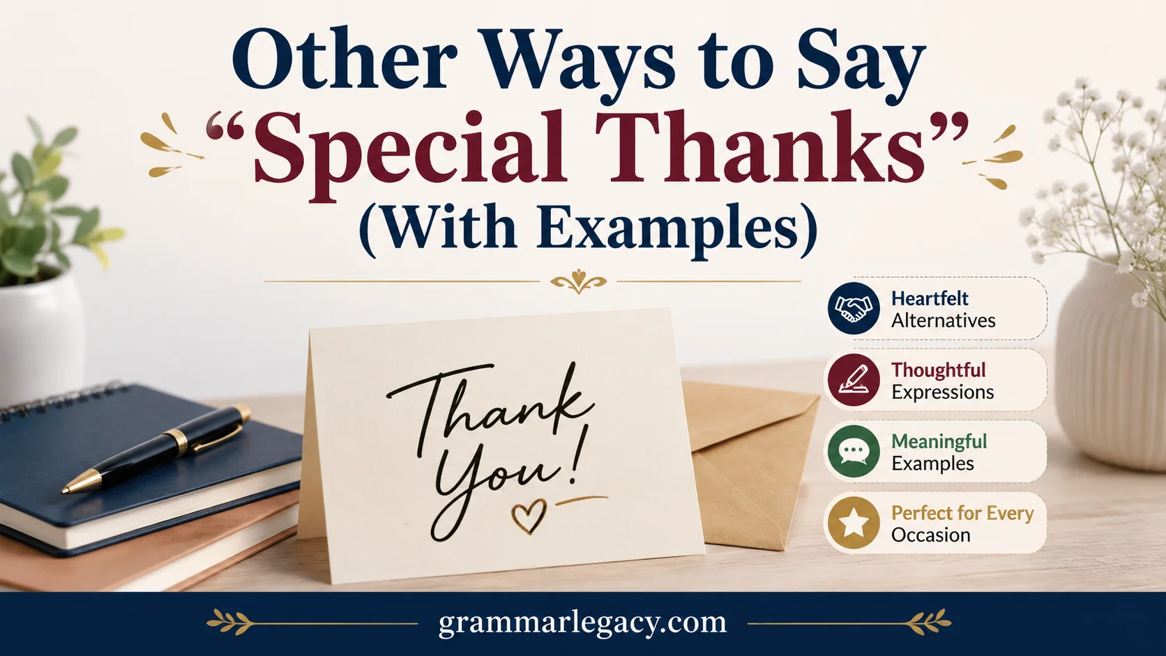Other Ways to Say “Special Thanks” (With Examples)