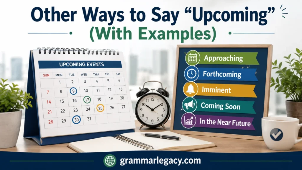 Other Ways to Say “Upcoming” (With Examples)