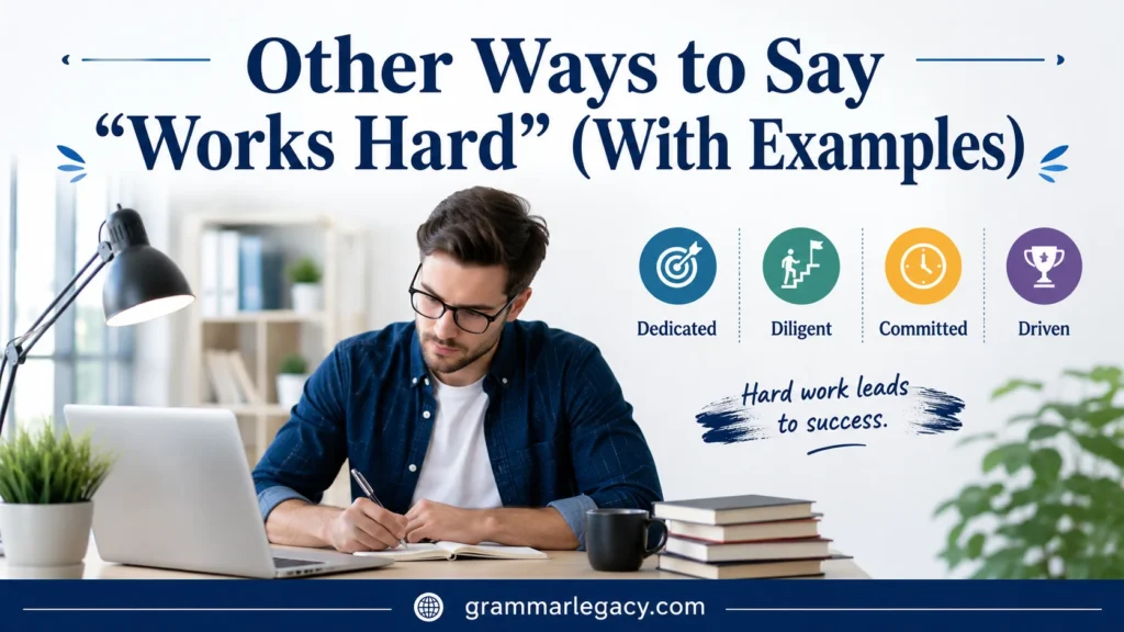 Other Ways to Say “Works Hard” (With Examples)