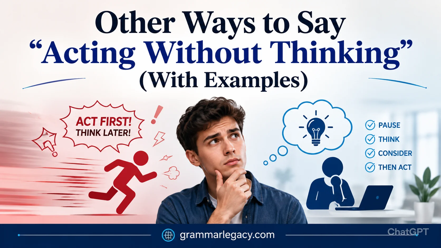 Other Ways to Say “Acting Without Thinking” (With Examples)