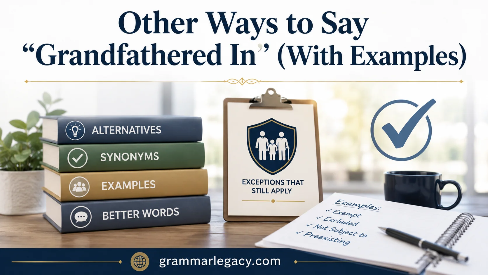 Other Ways to Say “Grandfathered In” (With Examples)