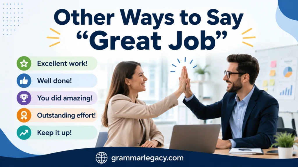 Other Ways to Say “Great Job”
