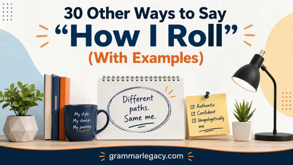 30 Other Ways to Say “How I Roll” (With Examples)