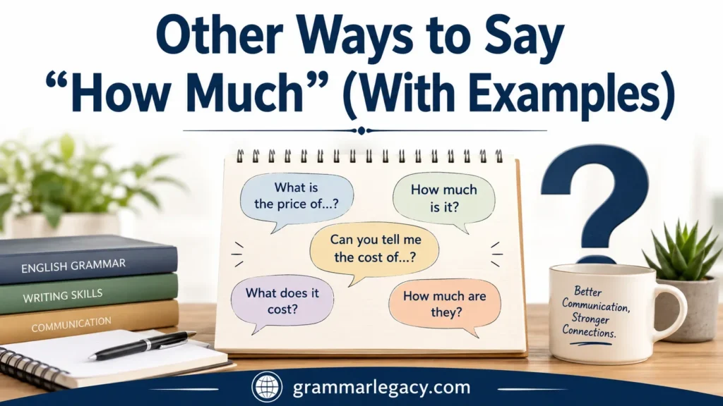 Other Ways to Say “How Much” (With Examples)