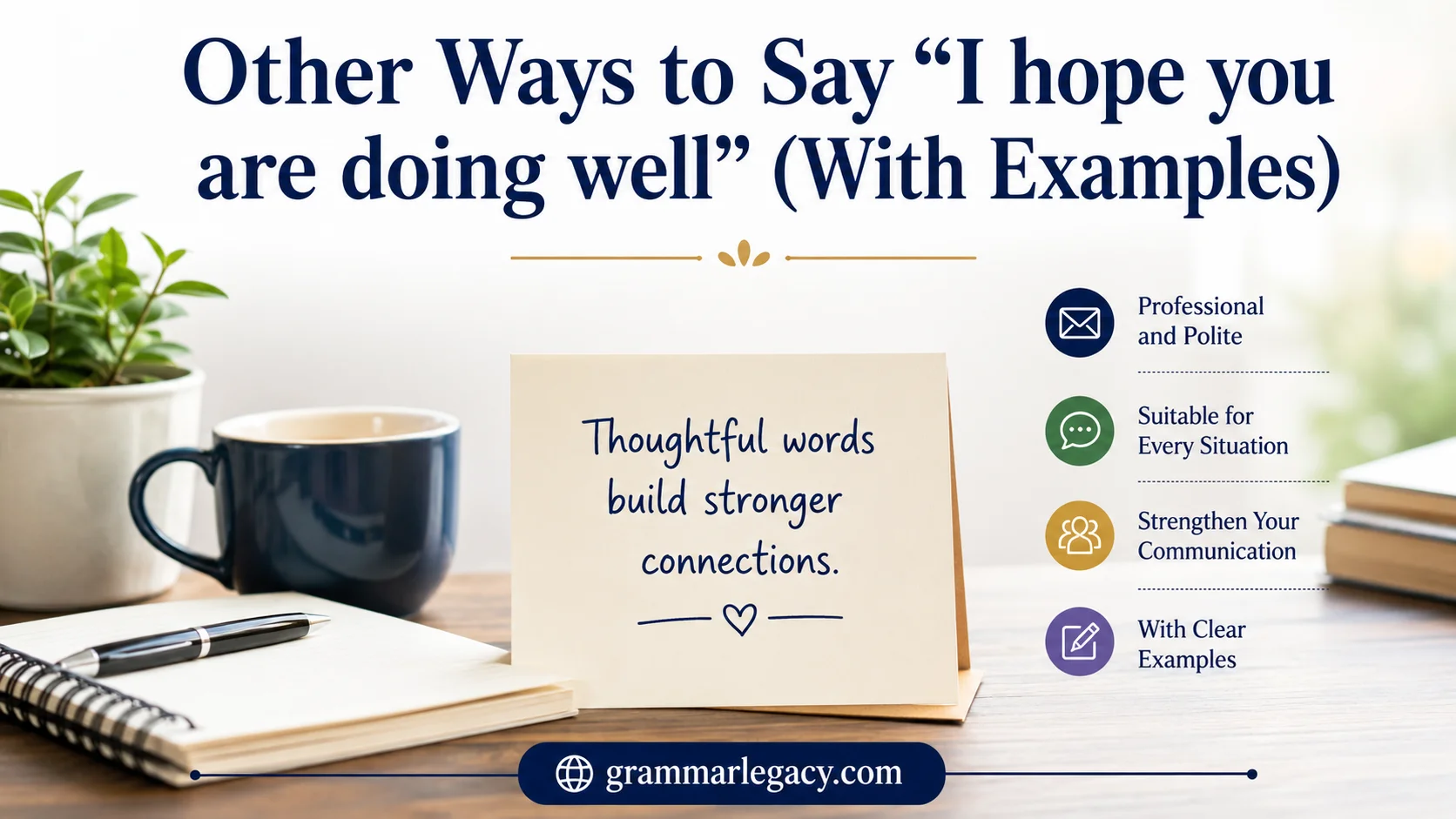 Other Ways to Say “I hope you are doing well” (With Examples)