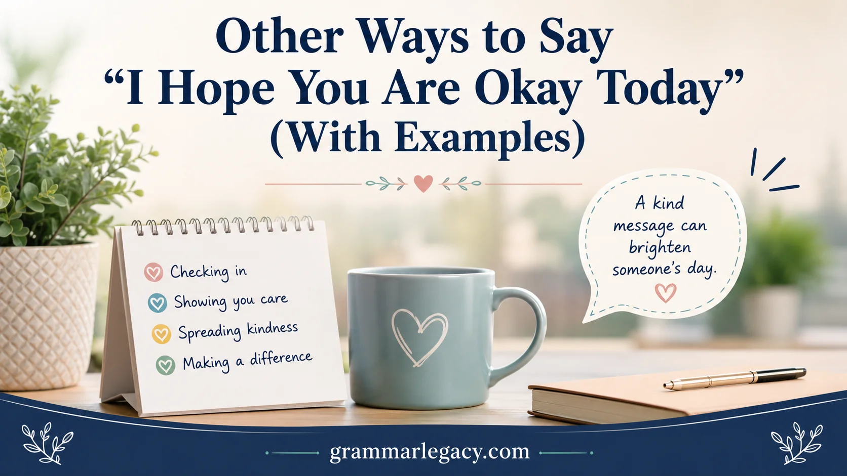 Other Ways to Say “I Hope You Are Okay Today” (With Examples)