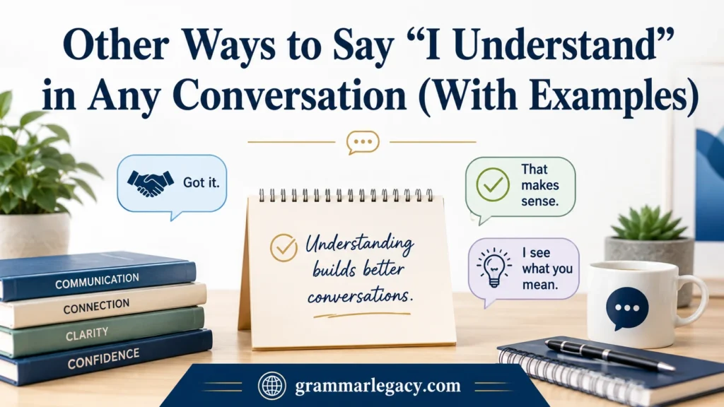 Other Ways to Say “I Understand” in Any Conversation (With Examples)