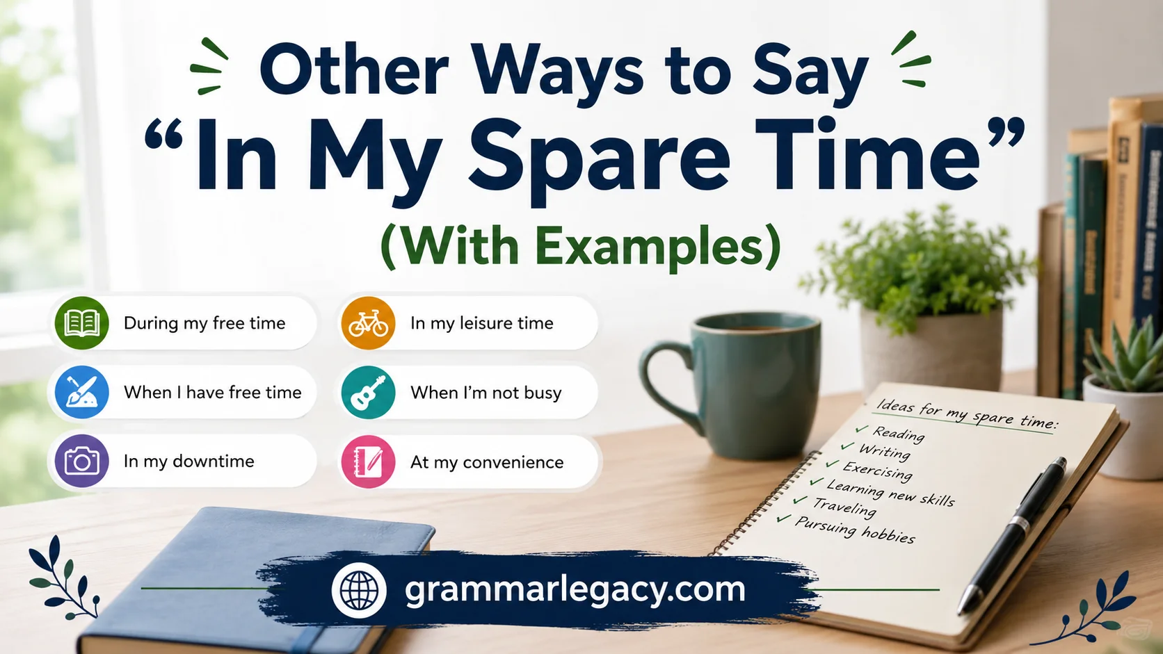 Other Ways to Say “In My Spare Time” (With Examples)