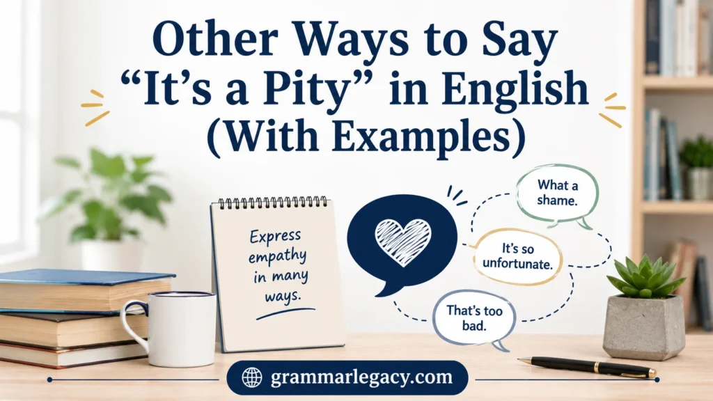 Other Ways to Say “It’s a Pity” in English (With Examples)