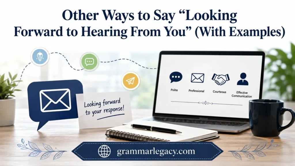 Other Ways to Say “Looking Forward to Hearing From You” (With Examples)