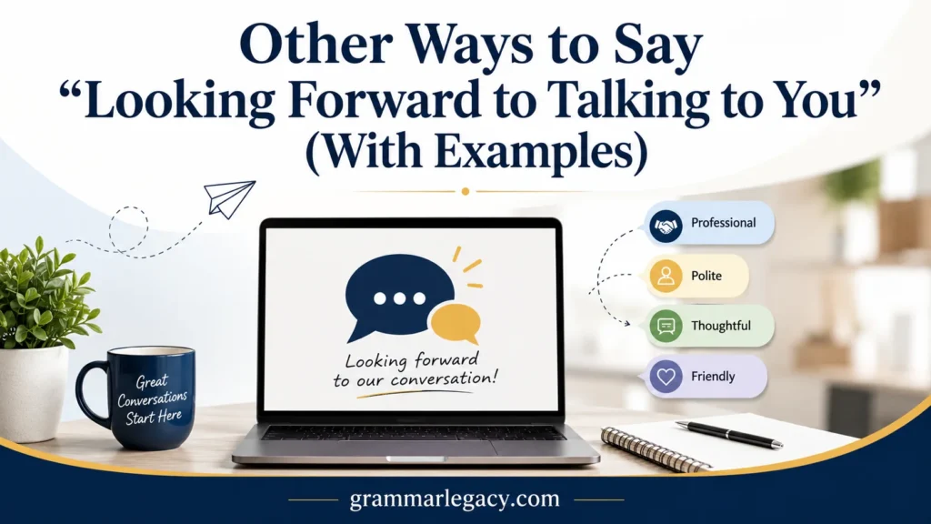 Other Ways to Say “Looking Forward to Talking to You” (With Examples)