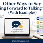 Other Ways to Say “Looking Forward to Talking to You” (With Examples)