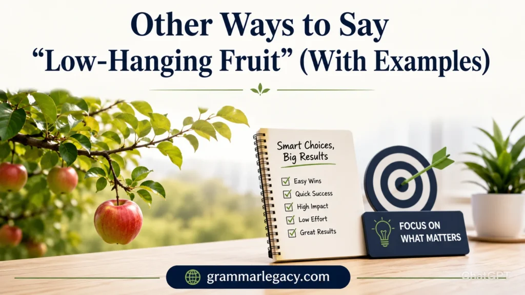 Other Ways to Say “Low-Hanging Fruit” (With Examples)