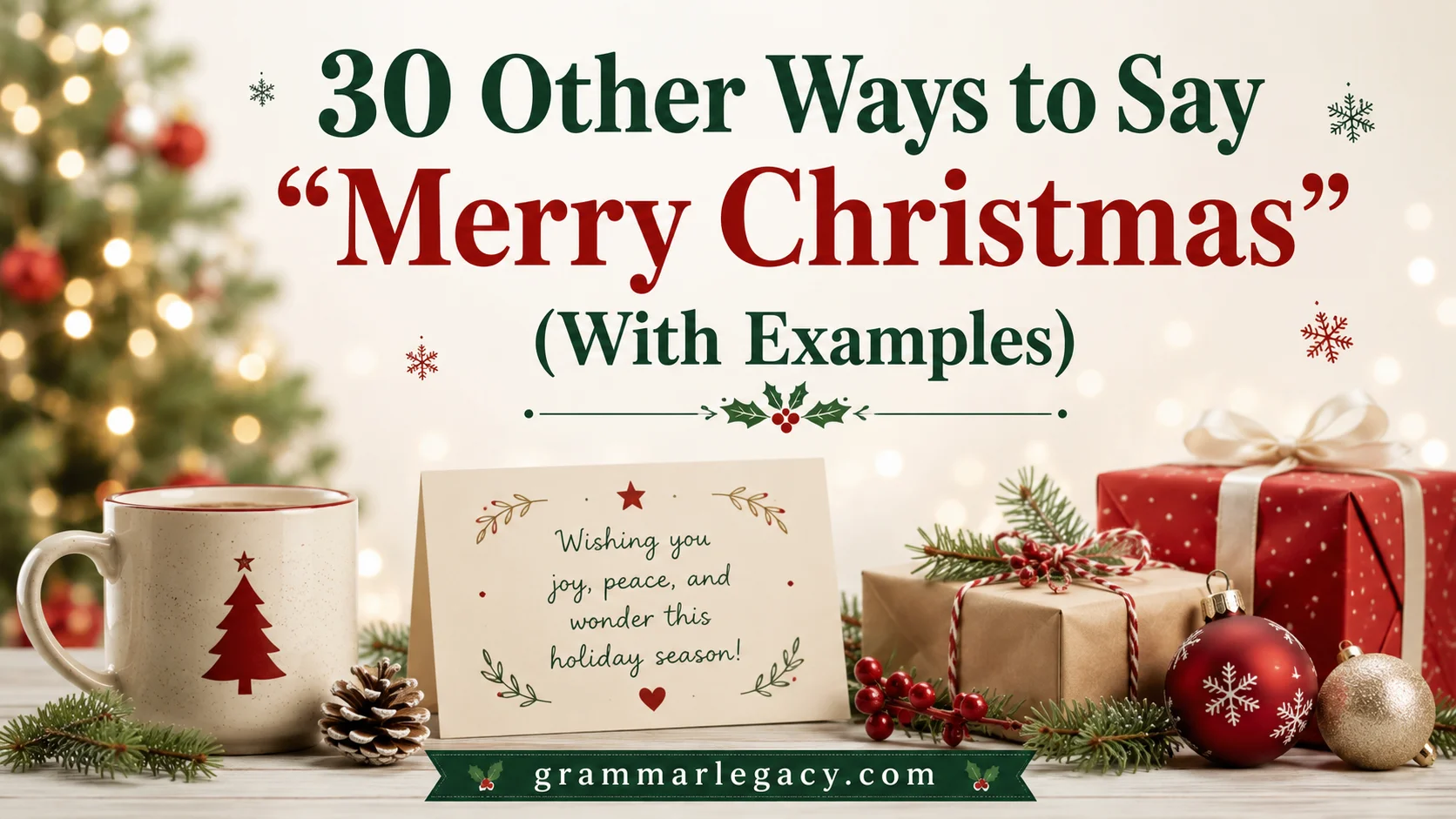 30 Other Ways to Say “Merry Christmas” (With Examples)