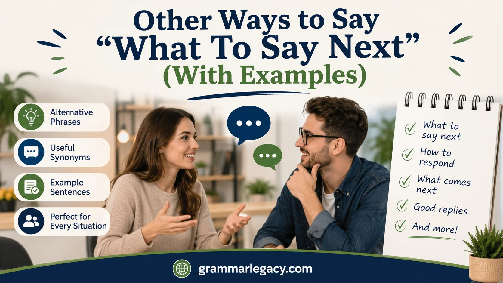 Other Ways to Say “What To Say Next” (With Examples)
