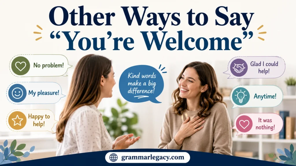 Other Ways to Say “You’re Welcome”