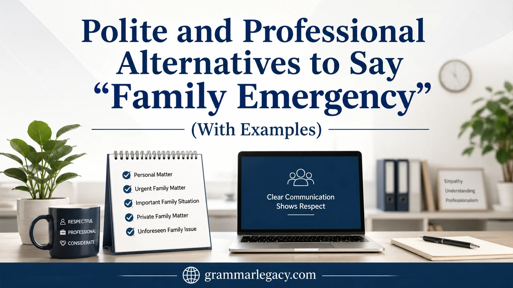 Polite and Professional Alternatives to Say “Family Emergency” (With Examples)