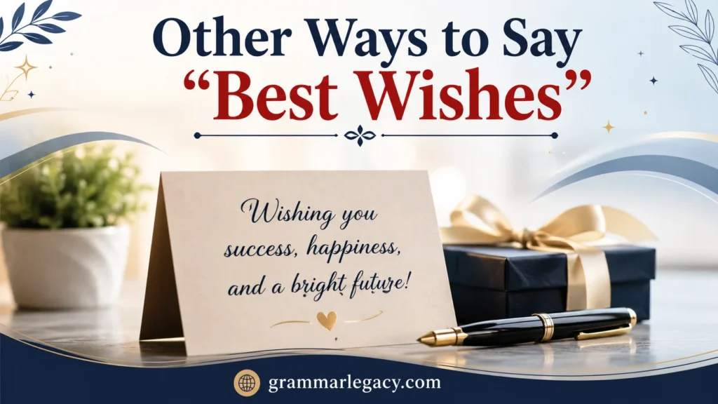 Other Ways to Say “Best Wishes”