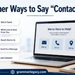 Other Ways to Say “Contact Us”