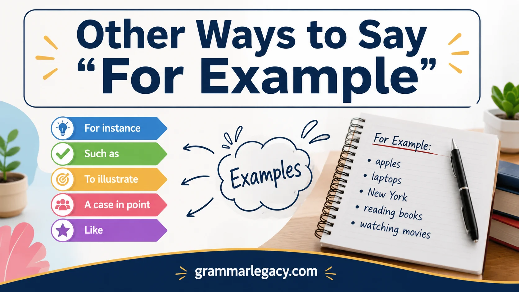 Other Ways to Say “For Example”