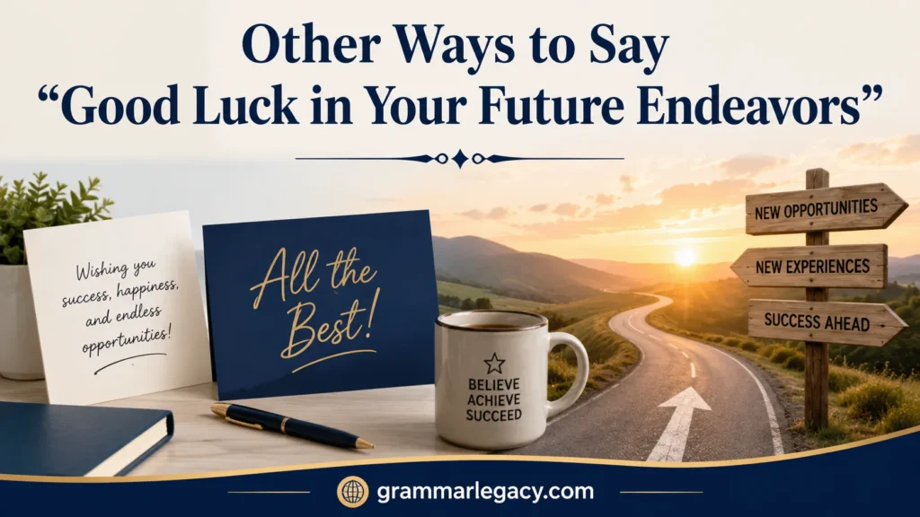 Other Ways to Say “Good Luck in Your Future Endeavors”