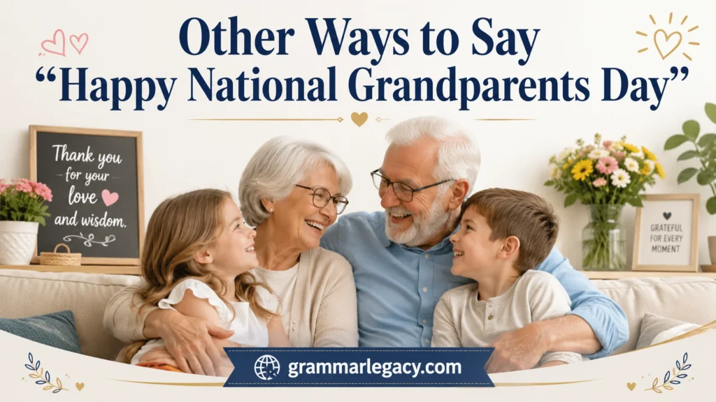 Other Ways to Say “Happy National Grandparents Day”