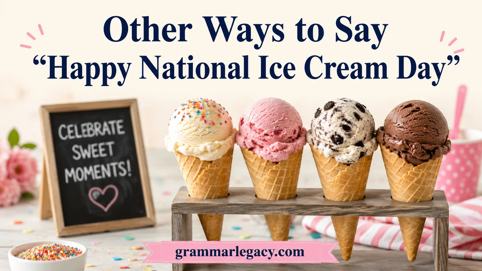 Other Ways to Say “Happy National Ice Cream Day”