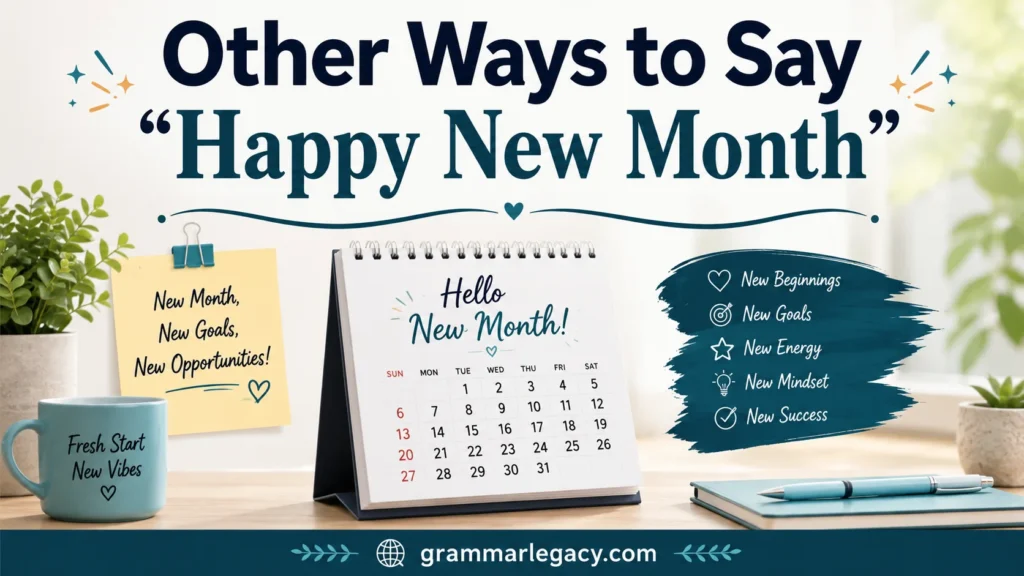 Other Ways to Say “Happy New Month”
