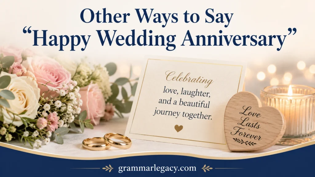Other Ways to Say “Happy Wedding Anniversary”