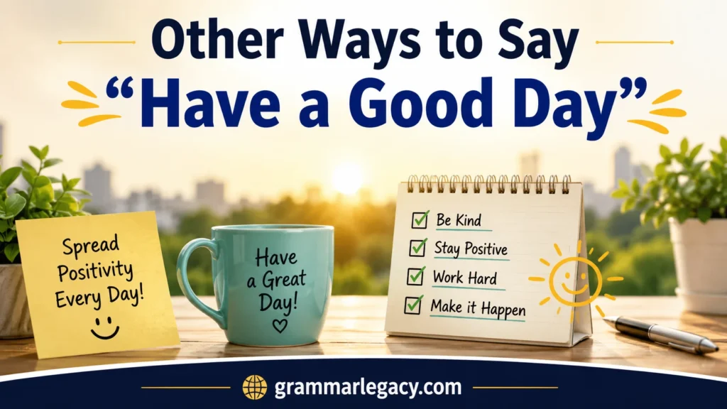Other Ways to Say “Have a Good Day”