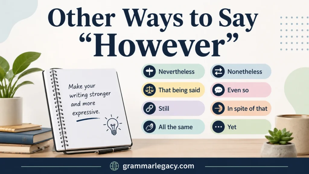 Other Ways to Say “However”
