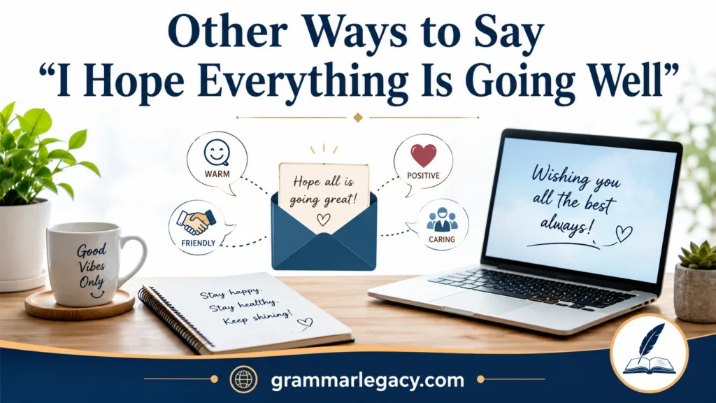 Other Ways to Say “I Hope Everything Is Going Well”