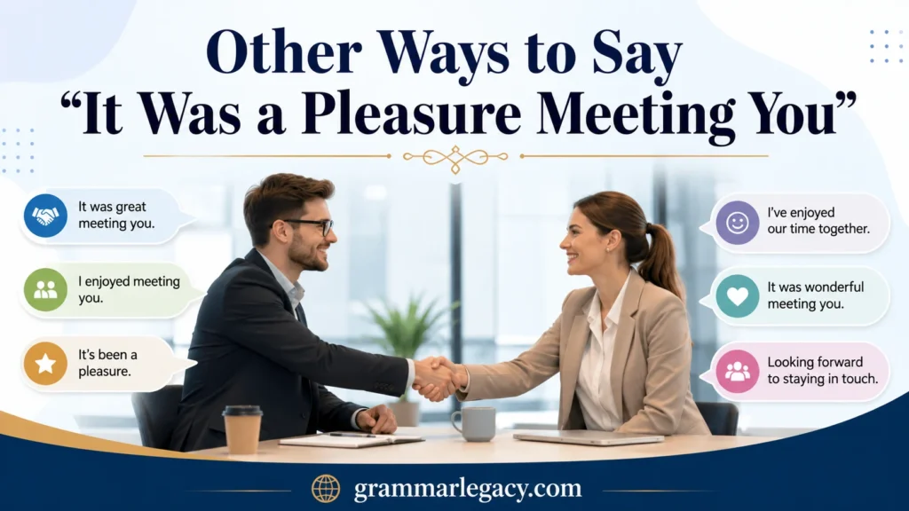 Other Ways to Say “It Was a Pleasure Meeting You”