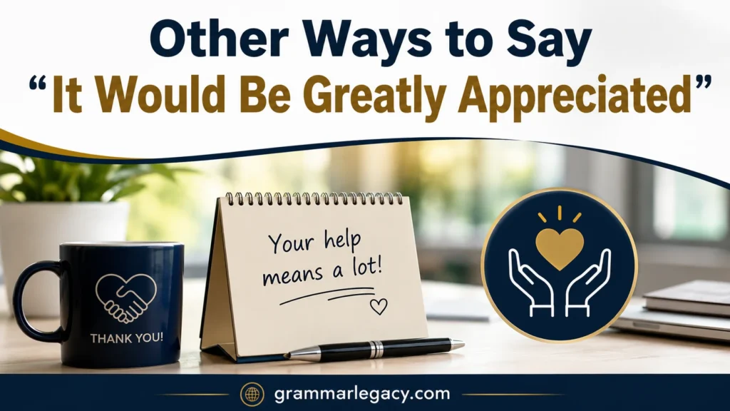 Other Ways to Say “It Would Be Greatly Appreciated”