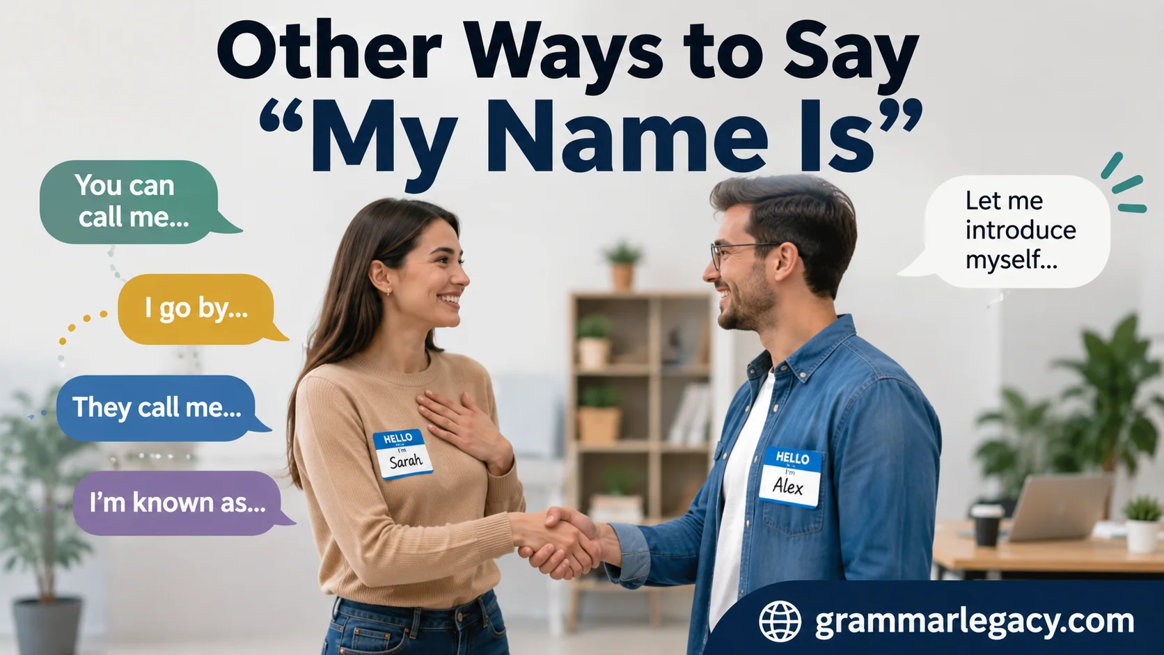 Other Ways to Say “My Name Is”