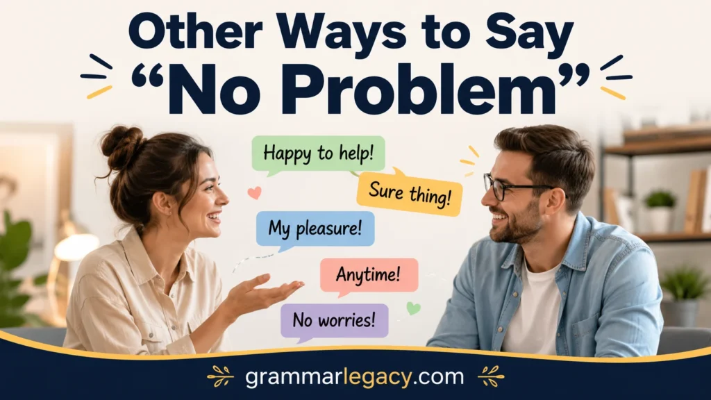 Other Ways to Say “No Problem”