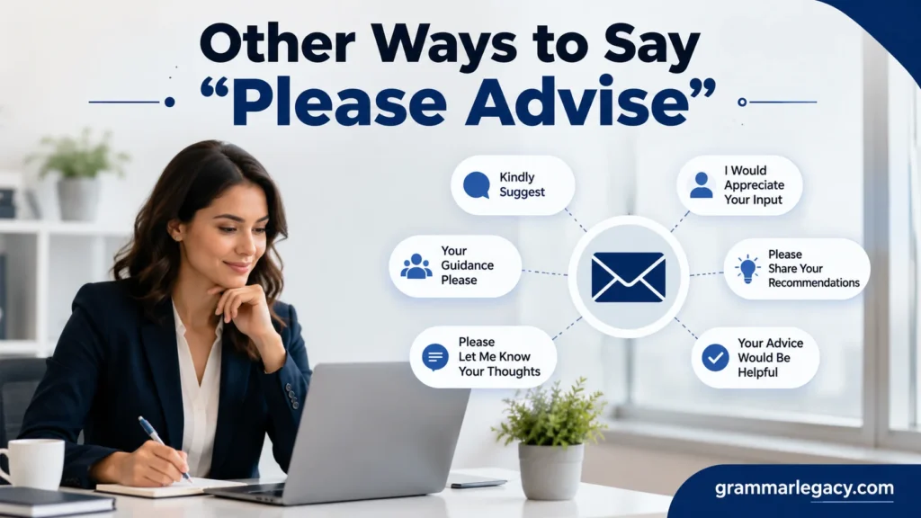 Other Ways to Say “Please Advise”