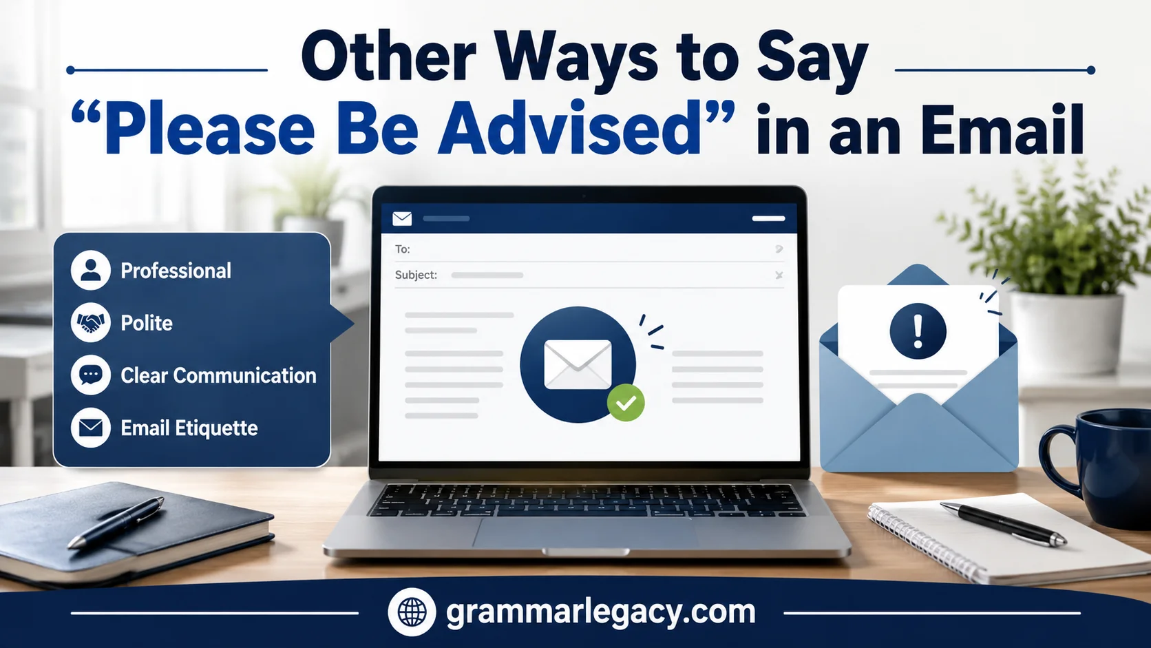 Other Ways to Say “Please Be Advised” in an Email