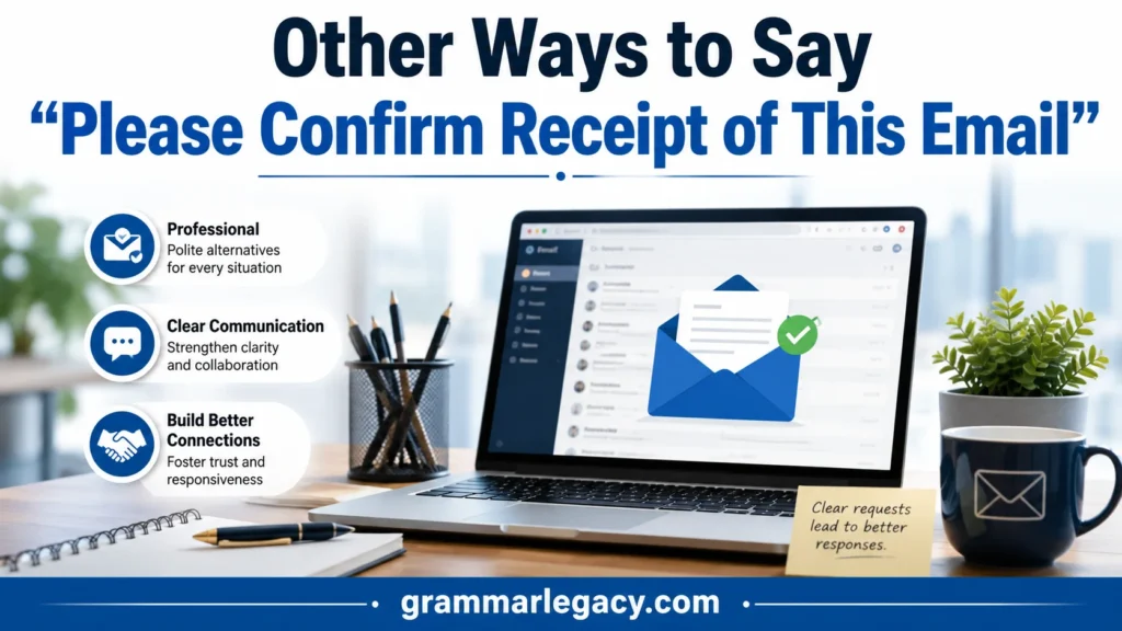 Other Ways to Say “Please Confirm Receipt of This Email”