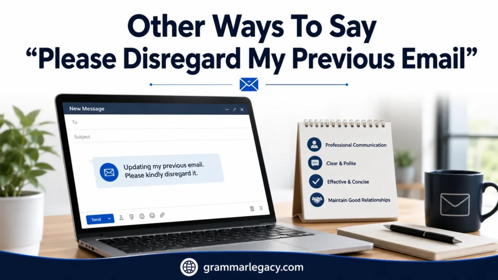 Other Ways To Say “Please Disregard My Previous Email”