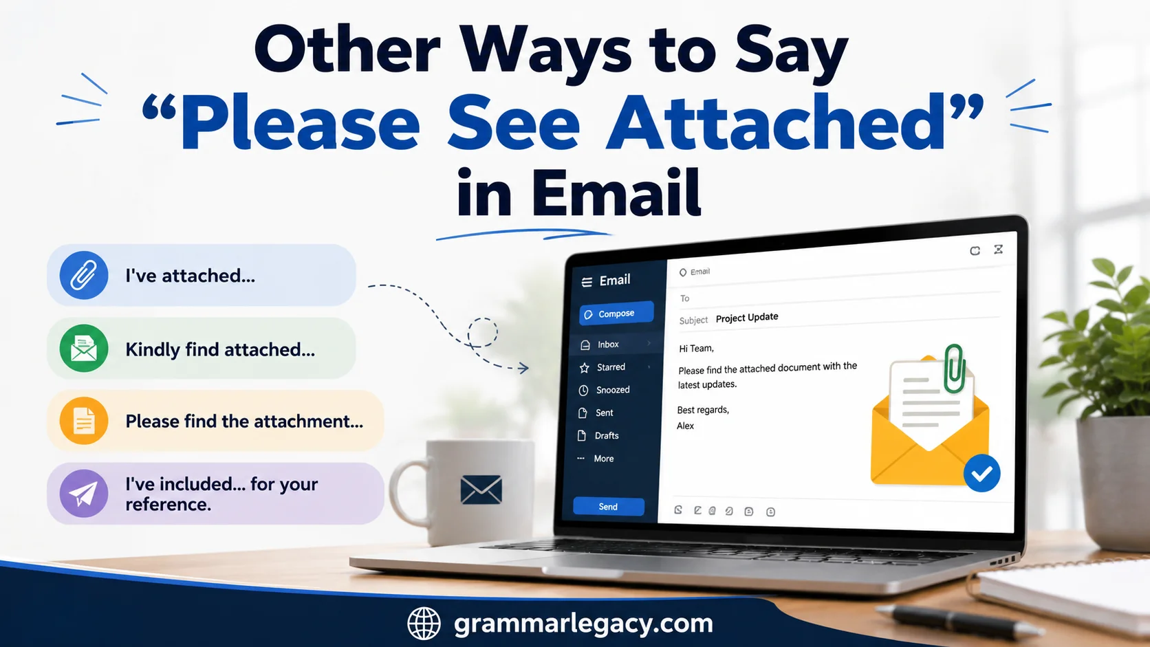 Other Ways to Say “Please See Attached” in Email