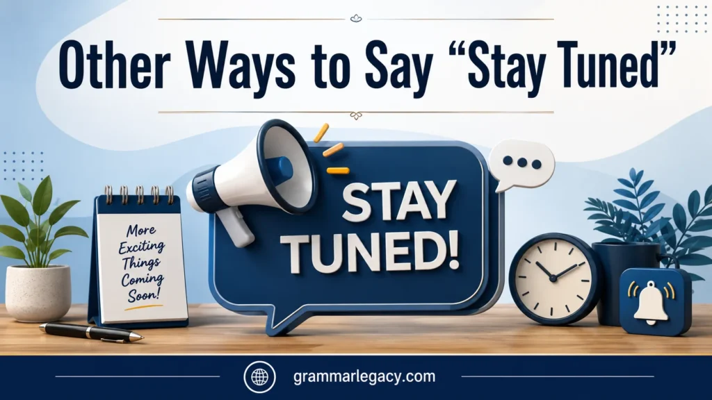 Other Ways to Say “Stay Tuned”