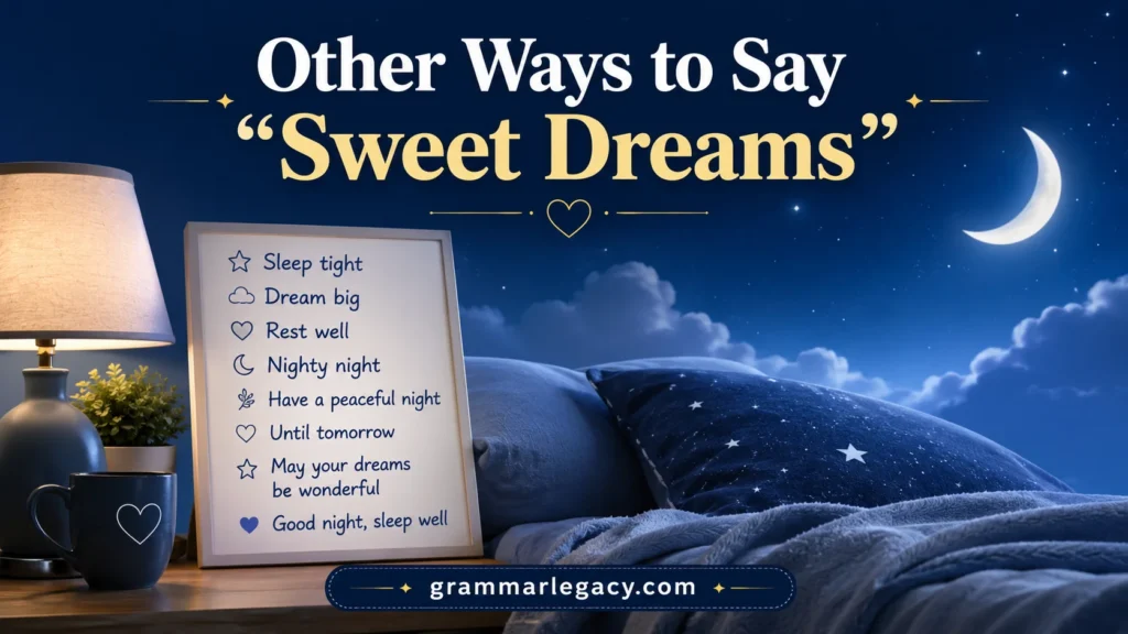 Other Ways to Say “Sweet Dreams”