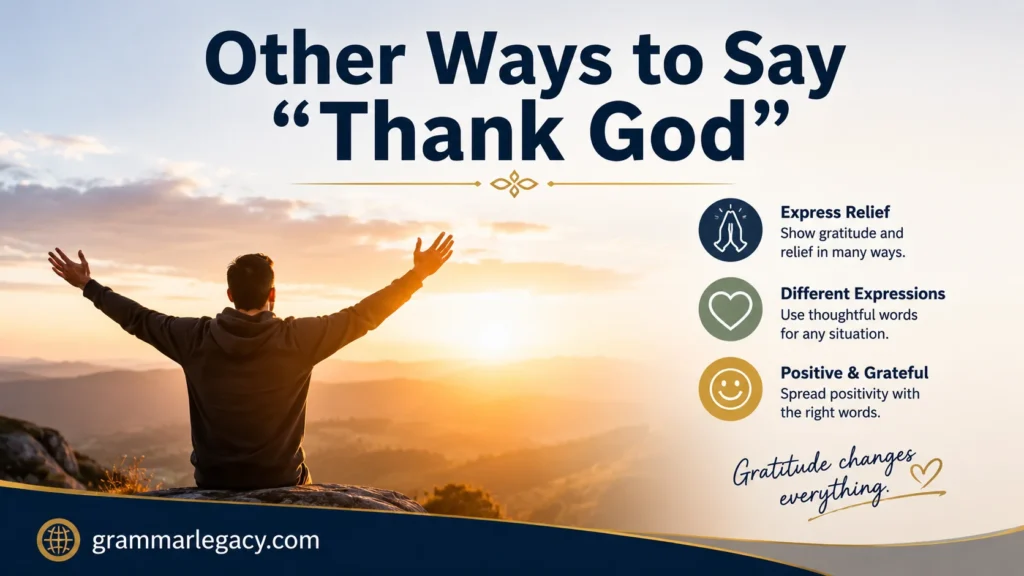 Other Ways to Say “Thank God”