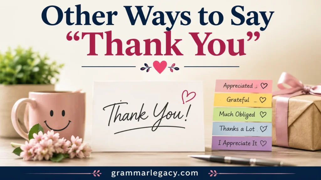 Other Ways to Say “Thank You”