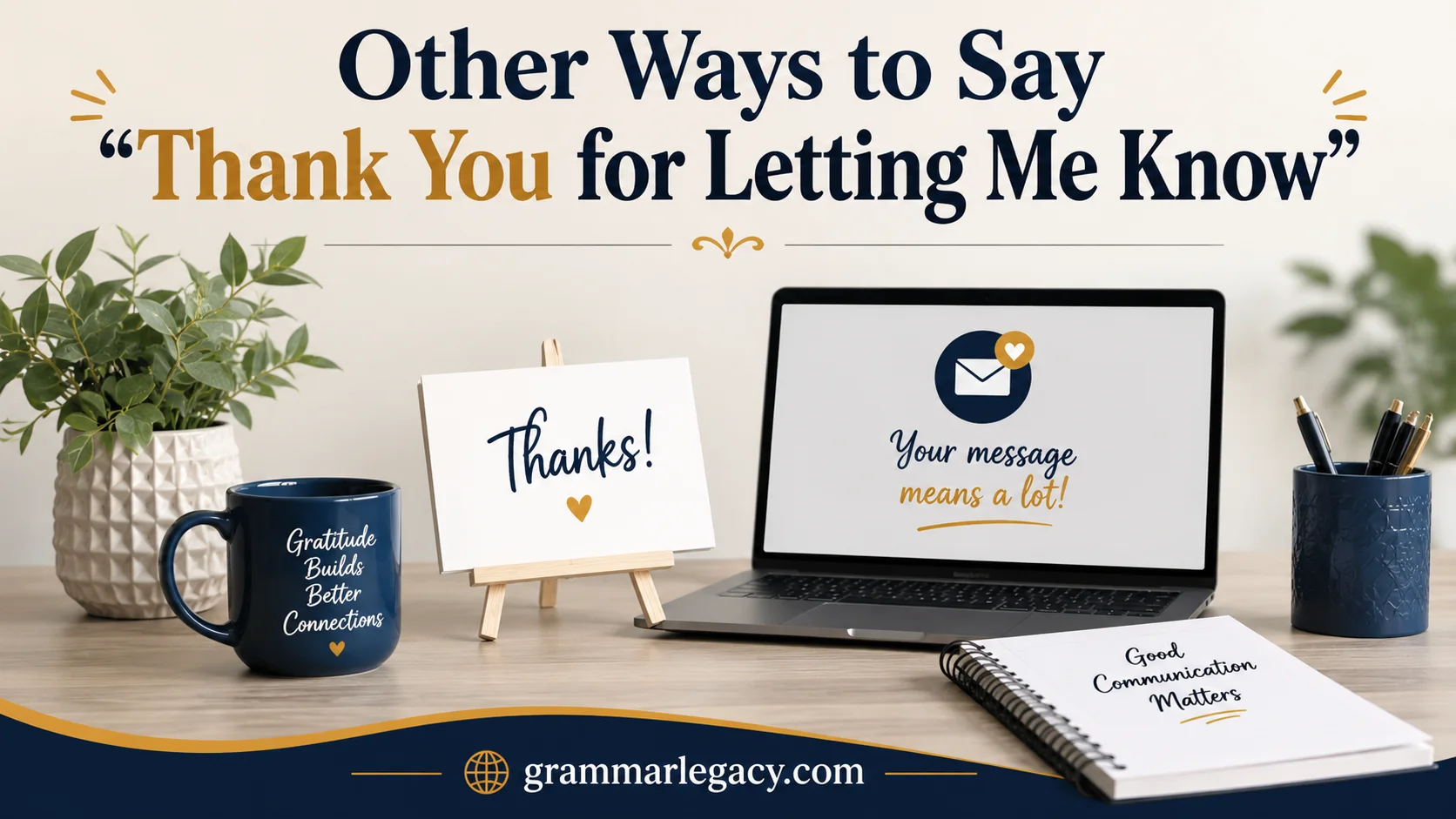Other Ways to Say “Thank You for Letting Me Know”