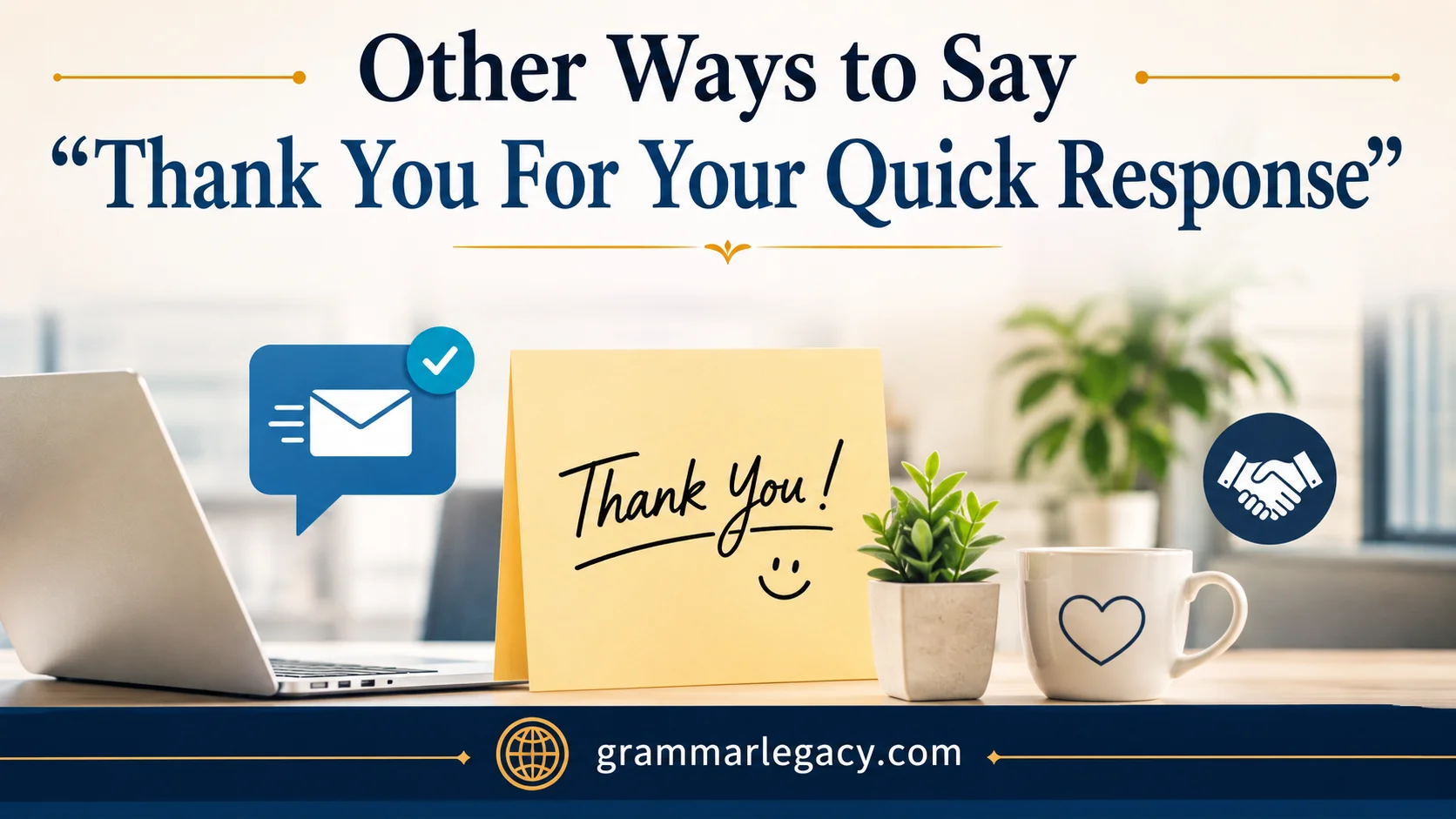Other Ways to Say “Thank You For Your Quick Response”