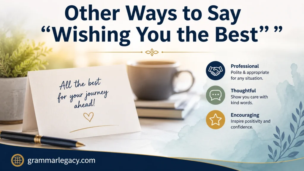 Other Ways to Say “Wishing You the Best”