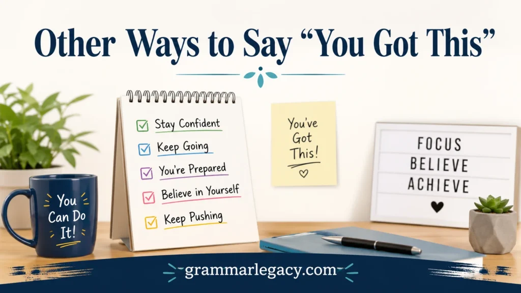 Other Ways to Say “You Got This”
